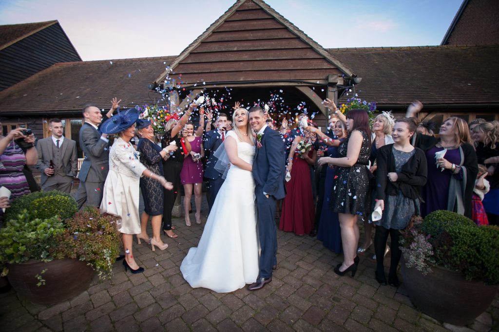 confetti photograph at cooling castle