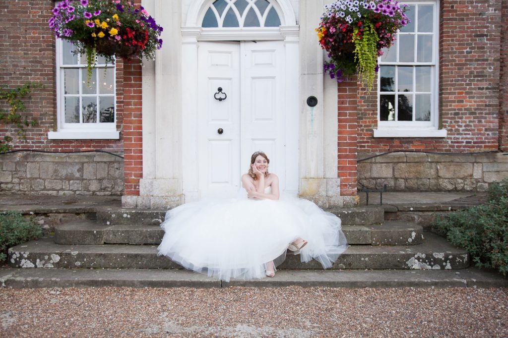 beautiful bride at chilston park