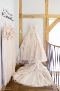 brides dress at cooling castle