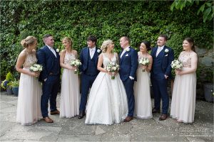 bridal party at cooling castle