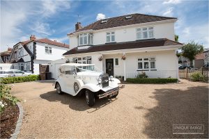 bridal car at home