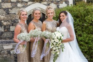 bride and bridesmaids