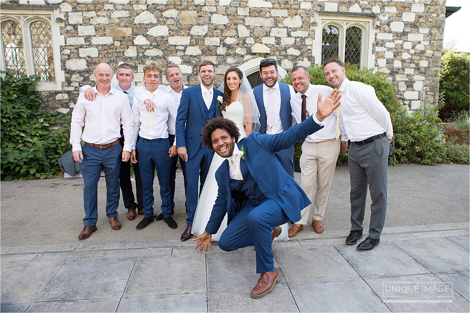 groom with his mates