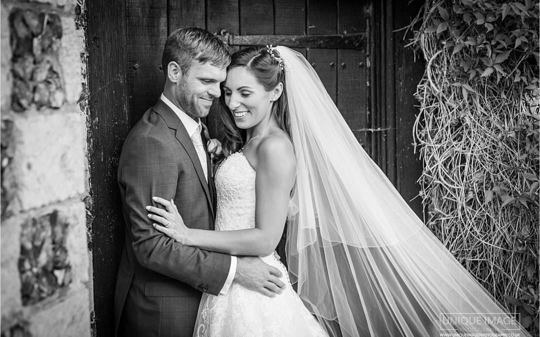 black and white bride and groom