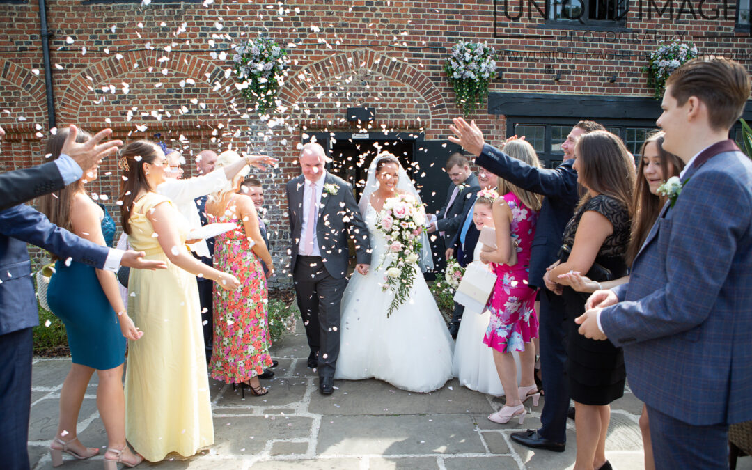 A summer wedding at The Tudor Barn, Eltham….